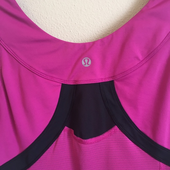 Lululemon Scoop Neck Magenta Athletic Tank Top - Picture 6 of 7